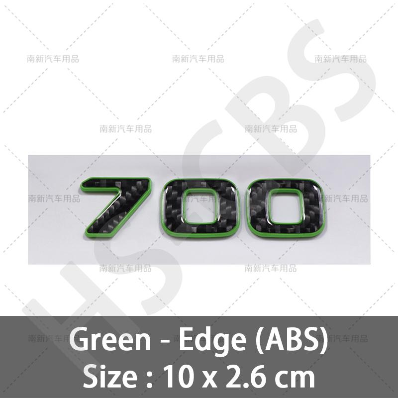 Carbon Fiber Car Stickers 700 800 900 Car Rear Trunk Emblem Badge Car Styling For Brabus Tailgate Decal Sticker Accessories