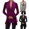 Cozy Women's Cardigan Top With Soft Fleece Fur For Winter Warmth And Style
