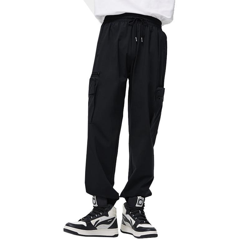 Li-Ning Lifestyle Fashion Cargo Pants 'Balck' Men's AYKT131-5