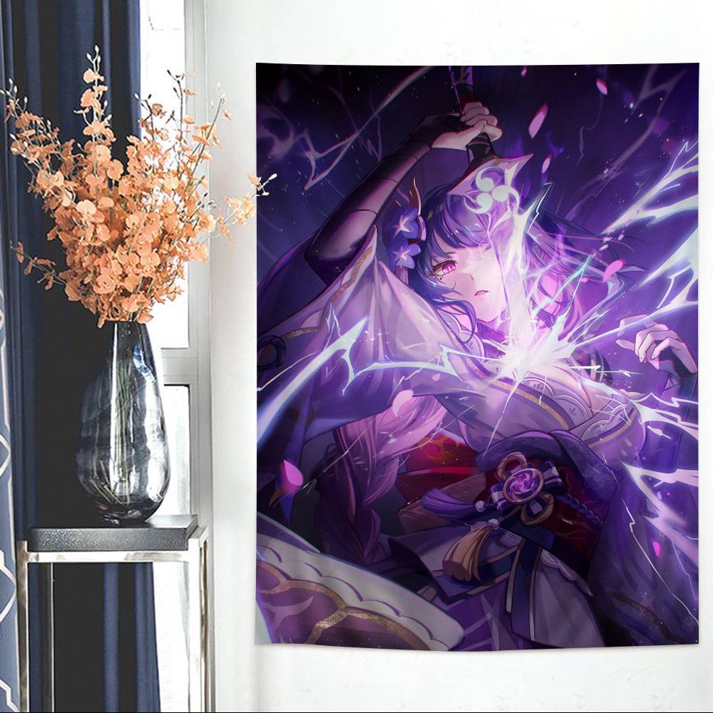 Genshin Impact Beelzebul Hippie Wall Hanging Tapestries For Living Room Home Dorm Decor Art Home Decor