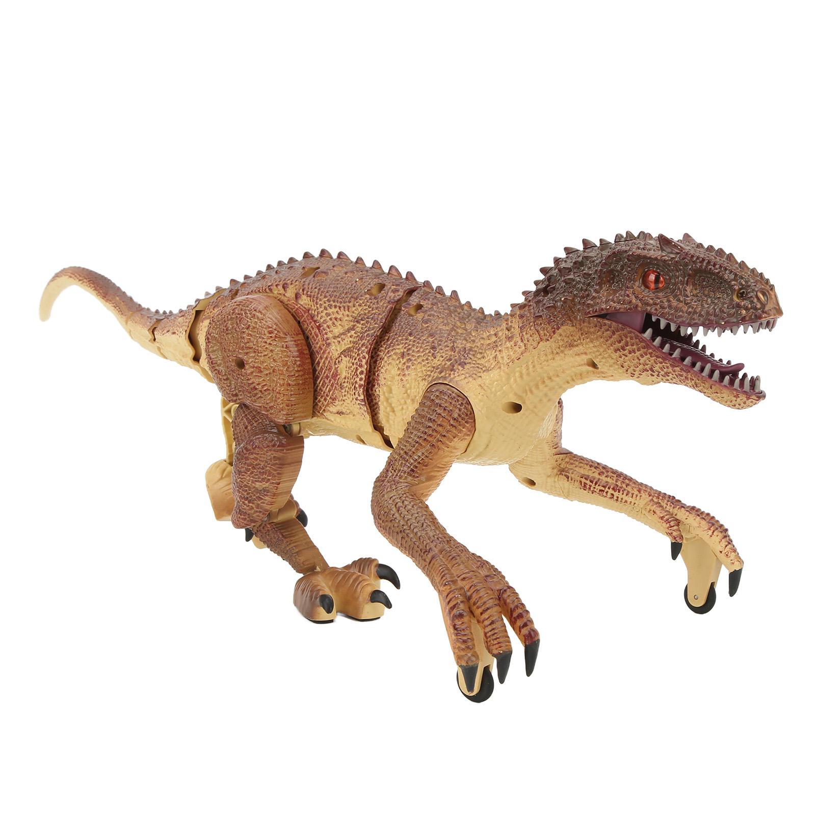 2.4G Remote Control Dinosaur Toy Simulation RC Walking Dinosaur Toy with Light and Sound for Kids Above 8