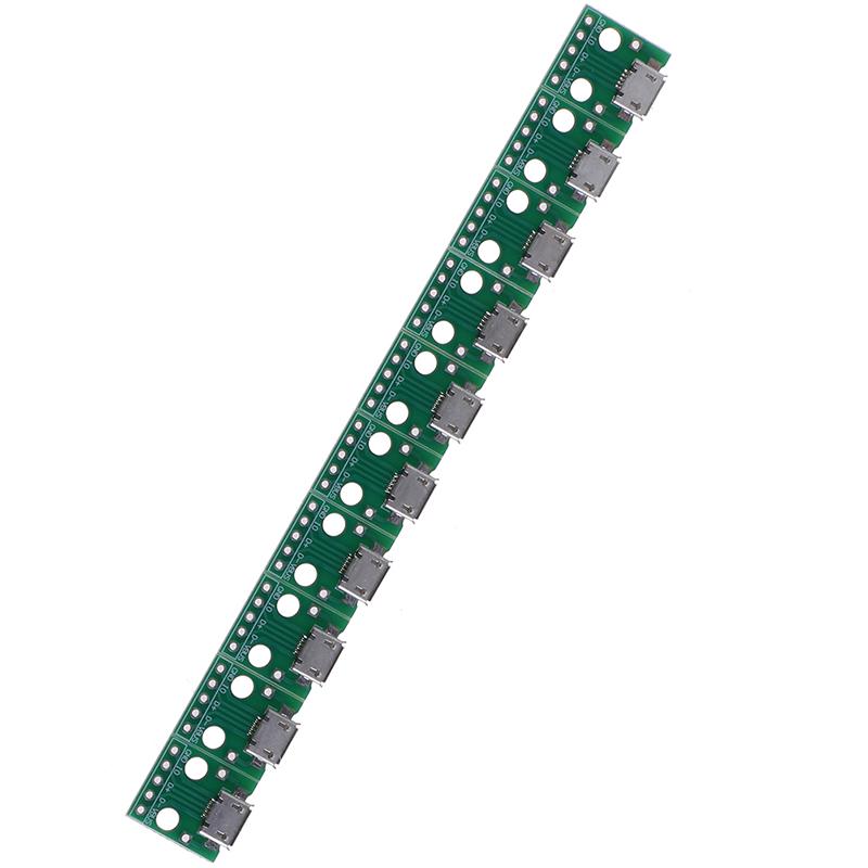 10Pcs Micro Usb To Dip Adapter 5Pin Female Connector Pcb Converter Board