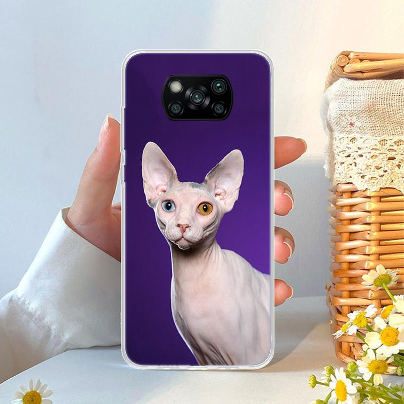 

Lavaza Sphynx Sphinx Cat Phone Case For Xiaomi Poco F7 Ultra X7 X6 Pro X5 Redmi 15 15C 13 13C 12 12C 10 10A 10C 9 9A 9C 9T Shell Redmi 10C