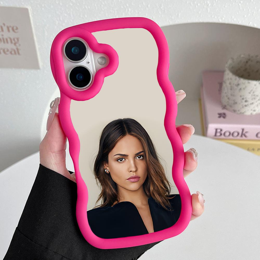 

Fashion Eiza Gonzalez Wavy Edge TPU Mobile Phone Case for iPhone 17 16 15 14 13 12 11 Air Pro Max Plus Colorful Cover iPhone 14 Plus