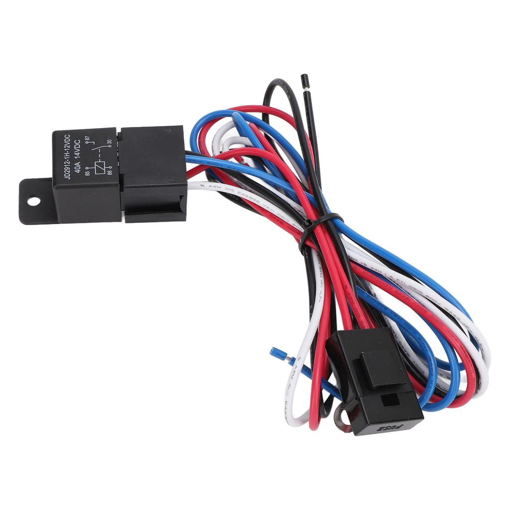 Electric Cooling Fan Thermostat Kit 175 To 185 Fahrenheit 40A NPT 3 8in Thread Electric Fan Wiring Relay Kit for