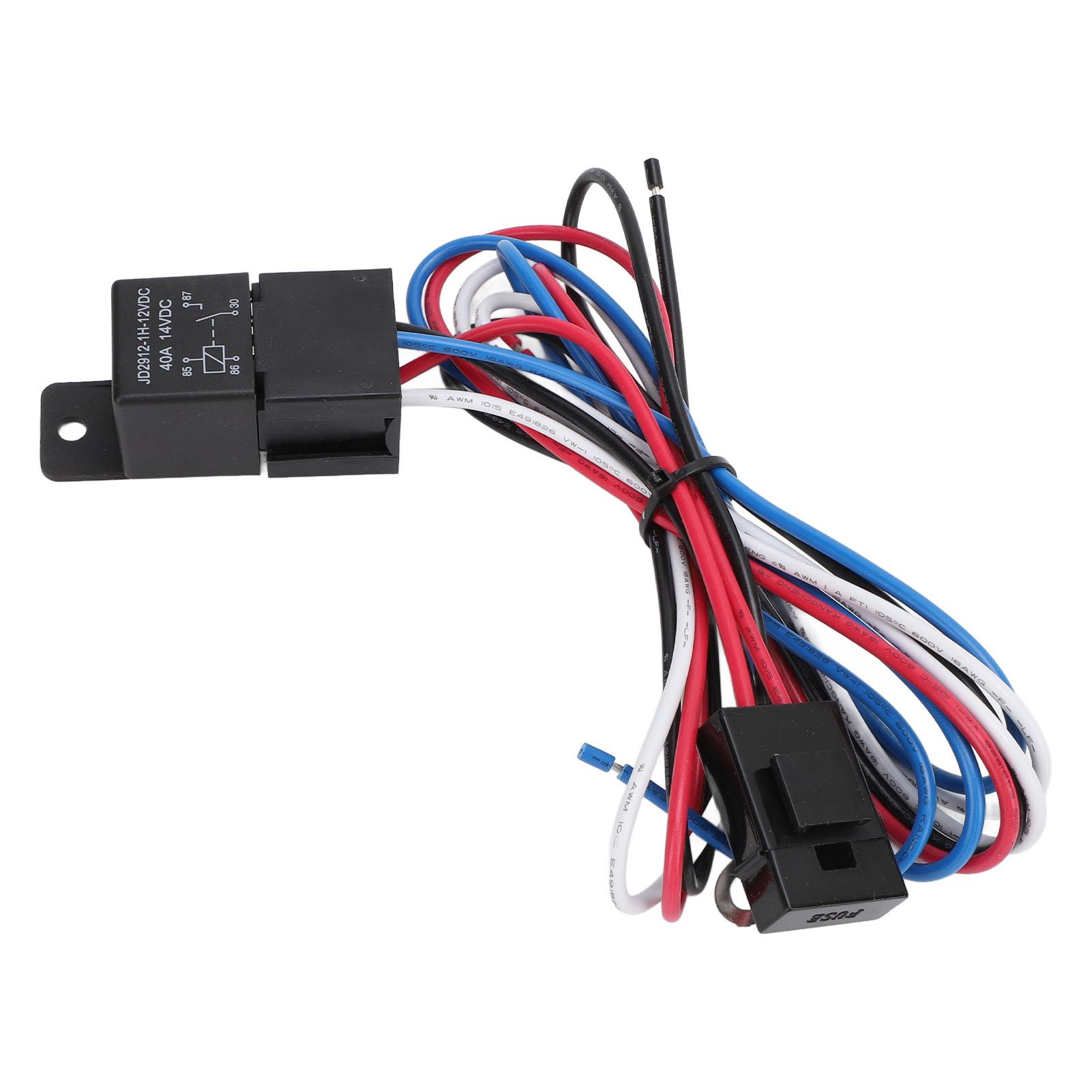 

Комплект термостата электрического вентилятора охлаждения 175–185 градусов Фаренгейта 40 А резьба NPT 3/8 дюйма комплект реле проводки электрического вентилятора для