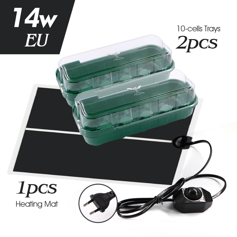 14/35W Plăcuță de Încălzire Plante Încălzitor Covoraș Termic Tăvi Răsaduri Pepinieră Cutie Germinare Seră Ștecher US/EU/UK/AU Control Temperatură