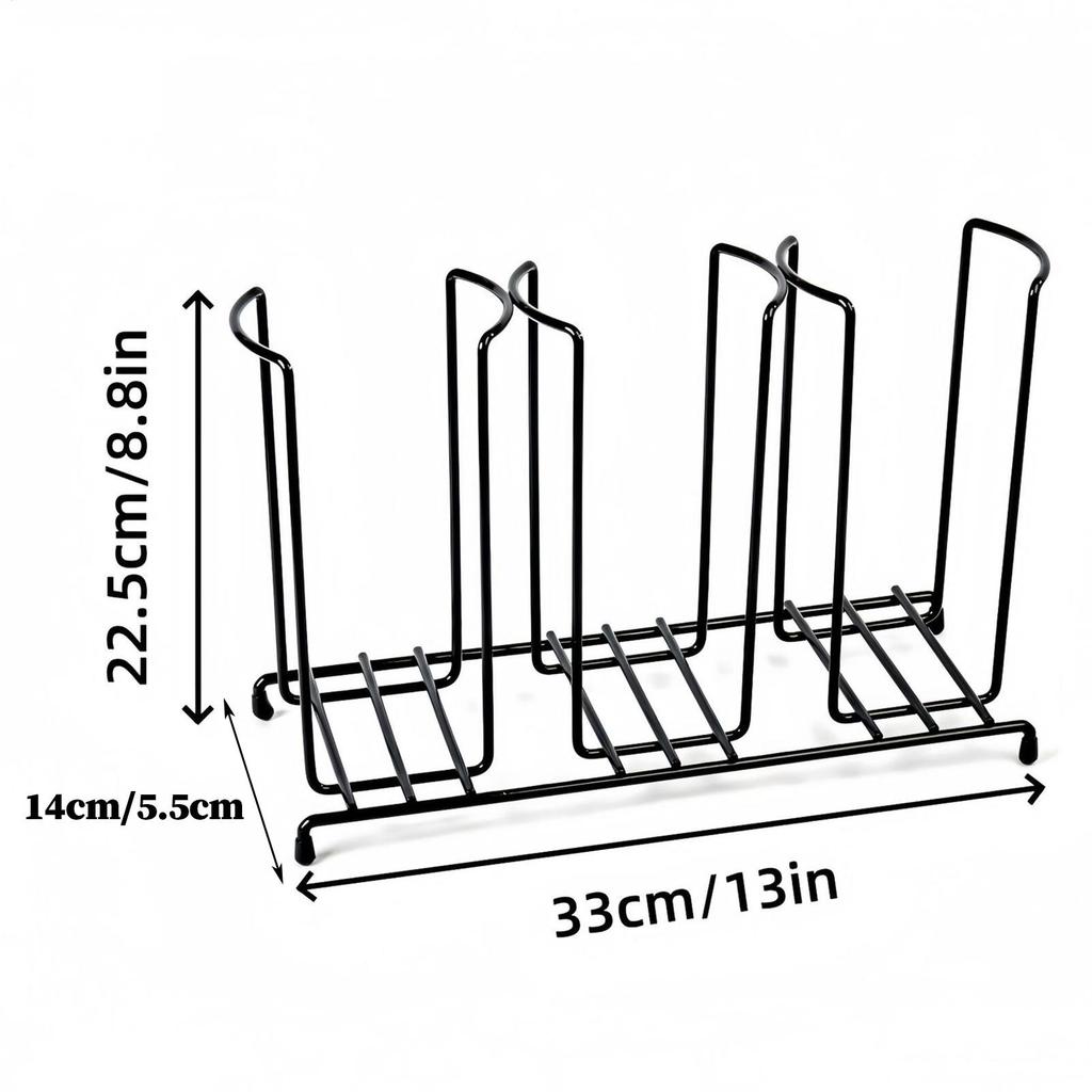 Cup Dispenser Wire Frame Storage 3 Compartment Paper Cup Holder for Bathroom Buffet Kitchen Counter Bar Restaurant