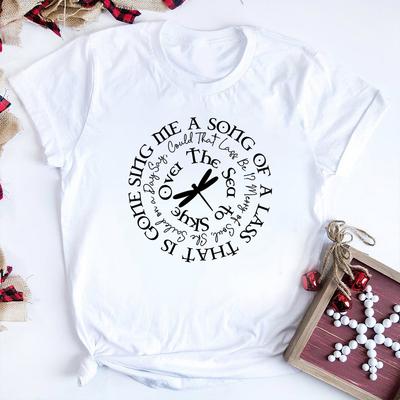 Sing Me A Song Shirt Claire T-Shirt Book Merch Outlander Jamie Fraser Shirts Fraser Ridge Clan Tv Series Tee Retro Sassenach Top