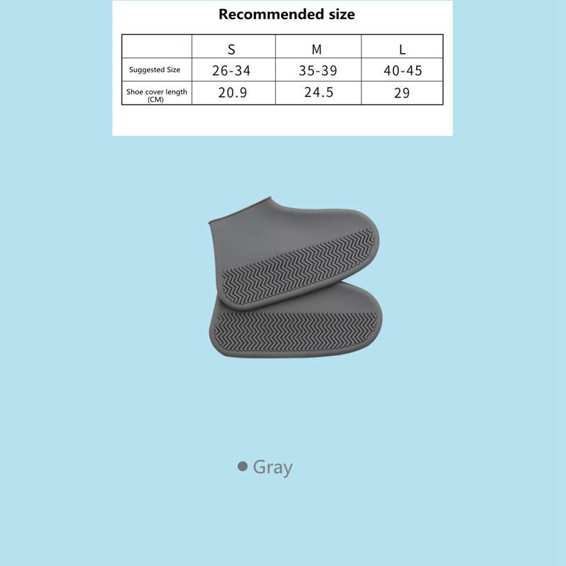 1Pair Reusable Waterproof Rain Shoes Covers Slip-resistant Rubber Rain Boot Overshoes Outdoor Walking Shoes Accessories Dropship