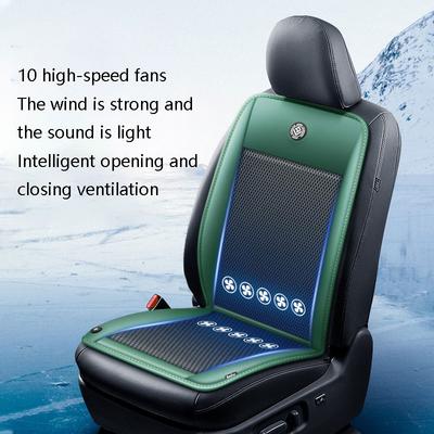 Summer Car Seat Cushion Car Seat Universal Cooling Pad Ventilation Cushion 12V Cooling Breathable Backrest Car Seat Cover Set