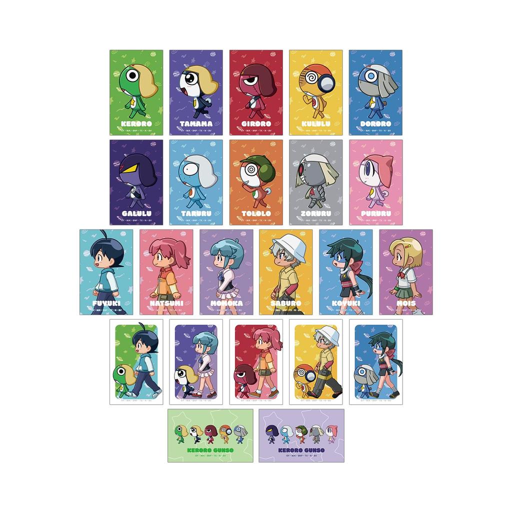 Anime Sammel Chibi Toko Illustrationskarten Box mit 23 Stück "Sergeant Keroro"