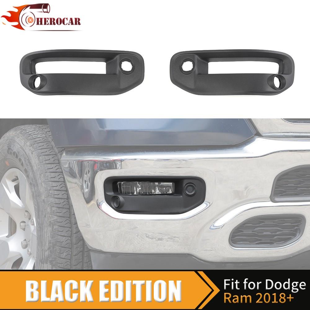 2X Front Fog Lamp Light Cover Left&Right Replacement Trim For Dodge Ram 1500 19+