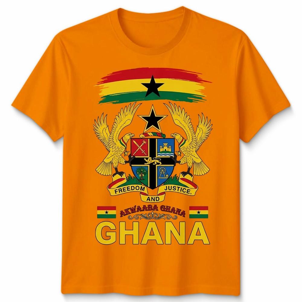 Ghana Roots Heritage Outfit Idea For Unisex Ghanaian Flag Tshirt