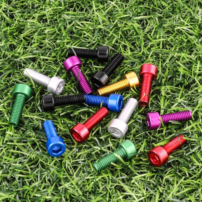 4pcs Road Bike Water Bottles Cage Bolt Bike Water Holder Fixed Screw Air Pumps Brackets Bolt Accessories