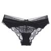 Women's Summer Sexy Lace Comfortable Hollowed  Out Bow Traceless Mesh Low Rise Panties