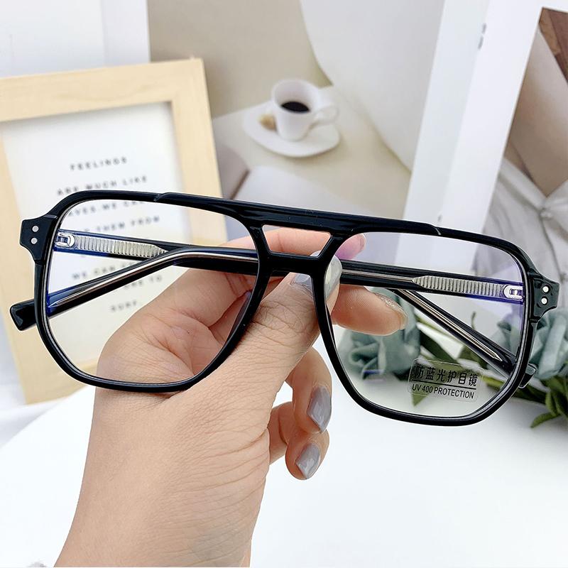 New Fashion Vintage Oversized Reading Glasses Unisex Anti Blue Rays Leoaprd Square Eyeglasses Antifatigue Computer Eyewear