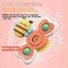 Juguete con ventosa para bebé, paquete de 3 juguetes para bebés a partir de 3 meses, juguete de baño seguro para bebé, juguete de viaje, juguete sensorial para bebé, spinner con ventosa, juguete de mesa para bebé
