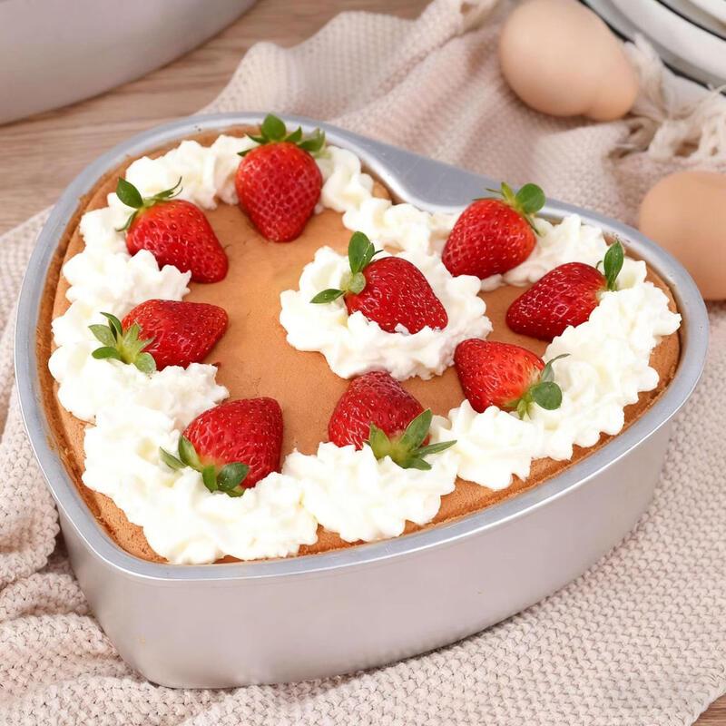MDNG Thickened Aluminum Alloy Heart Cake Mold