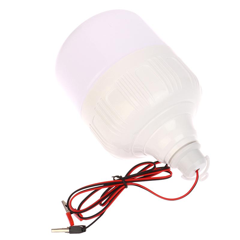 50W 12V Portable Clamp Lamp Emergency Lights Rechargeable Led Lantern Outdoor Tent Lamp Bbq Fishing Camping Lighting Bulb