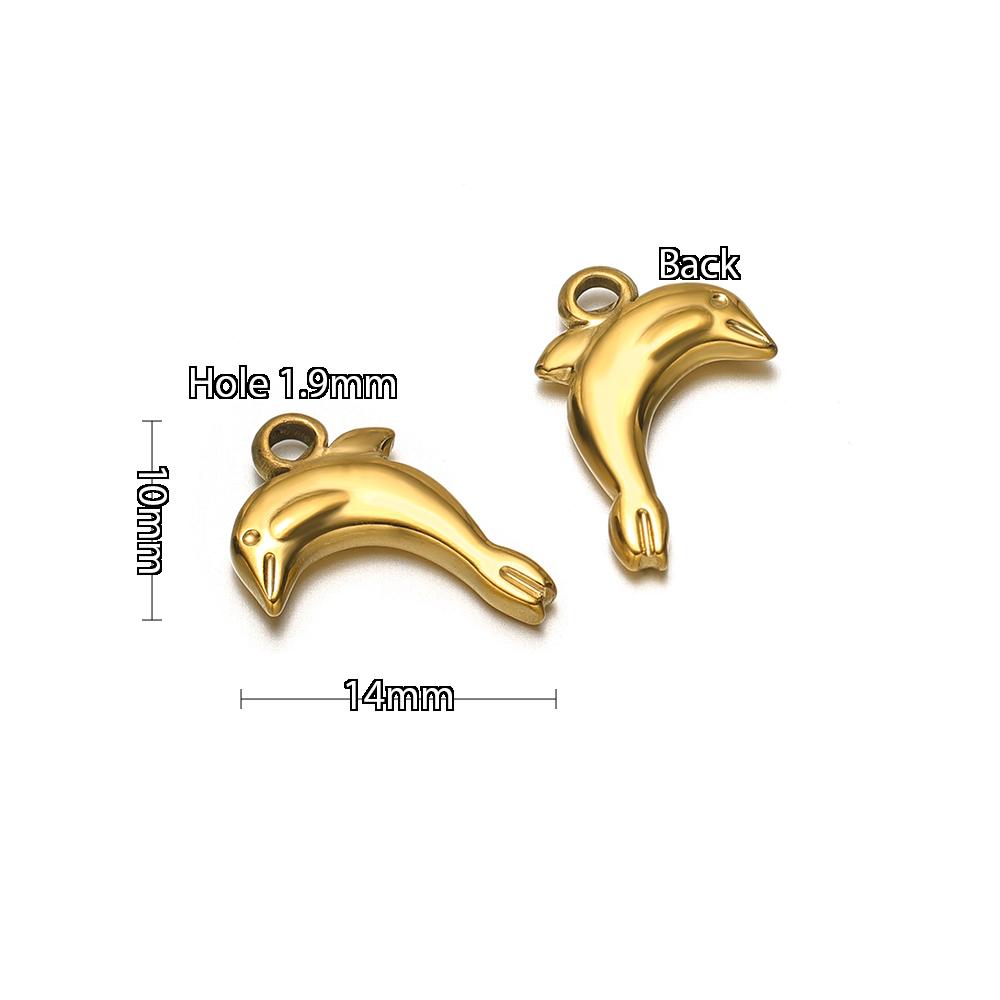 5 Stück Edelstahl Sonnenblume Delfin Haus Seepferdchen Seestern Anhänger DIY Schmuckzubehör Halsketten Armbänder Ohrringe Herstellung