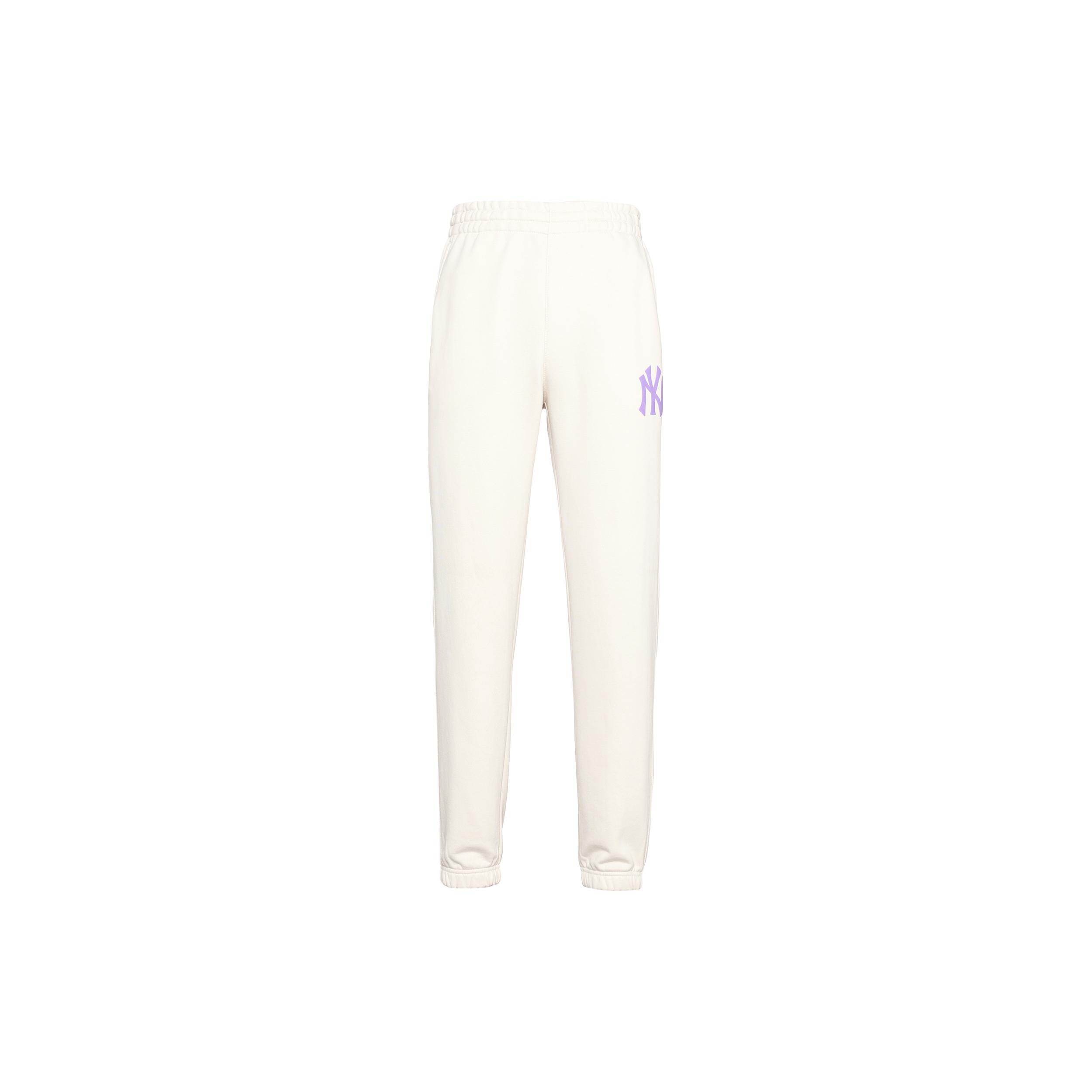 MLB Knitted Sweatpants Unisex White 3APTL0114-50CRS M