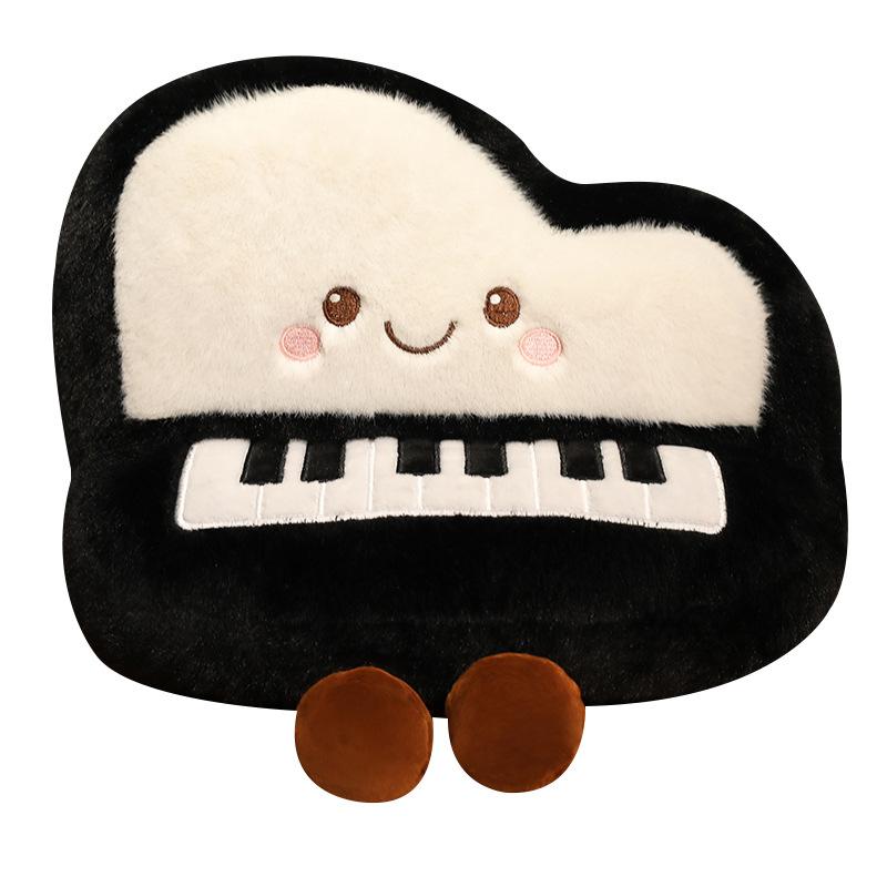 Cartoon Cute Piano, Pipa, Guitar, Drum Instrument, Doll, Plush Toy, Doll, Children's Pillow Ornament, Gift
