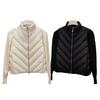 M High Version Autumn and Winter New Down Jacket Light Long Sleeve Wool Sleeve Casual Age Reduction Versatile