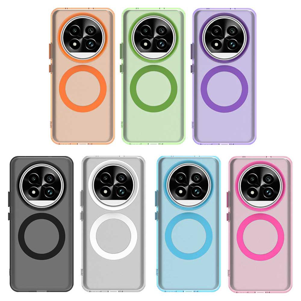 Magsafe Matte Phone Case For Realme 13 Pro 13 Pro+ 5G Magnetic Wireless Charging For Realme 13 Pro 13 Pro+ Shockproof Back Cover