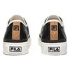 FILA Earth Touch Synthetic Leather Low top Skateboard Shoes Unisex Black White Korean Style 1XM01601D_001