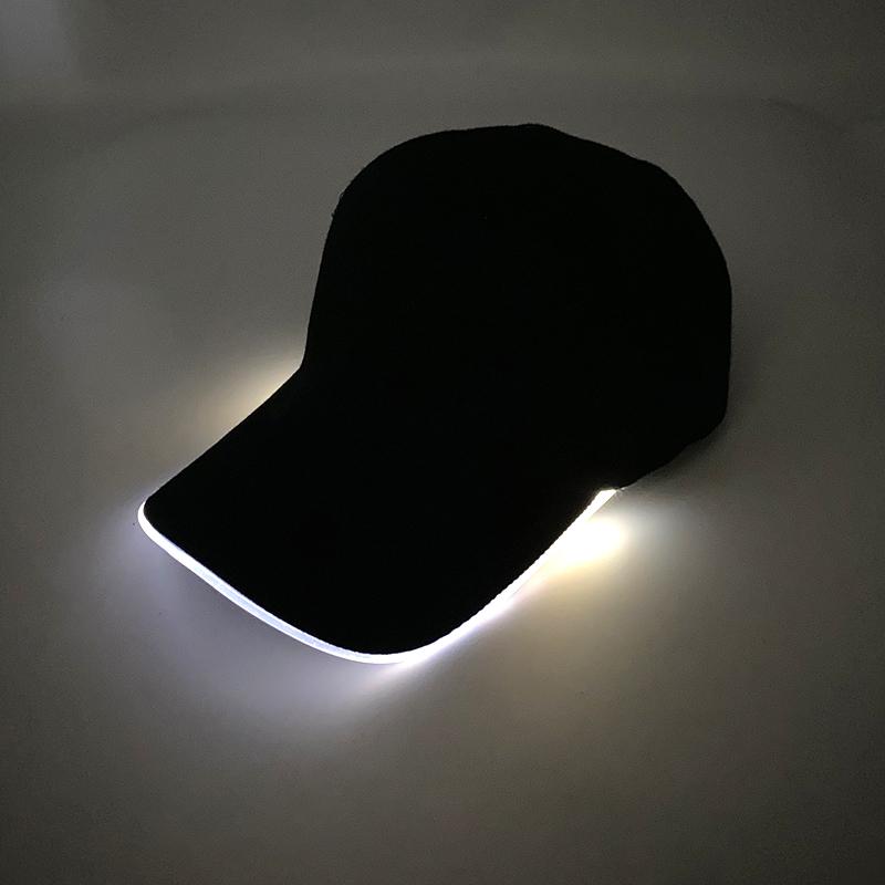 Wholesale Baseball Caps Night Glow Light Cap Boys Girls Fashion Headwear Costumes Accessory Caps Hats