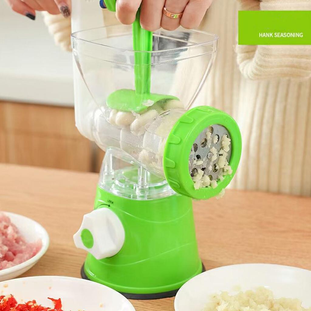Manual Meat Mincer Food Processor Grinder Portable Blender Sausage Maker Stuffer Stainless Steel for Beef Fish Pork