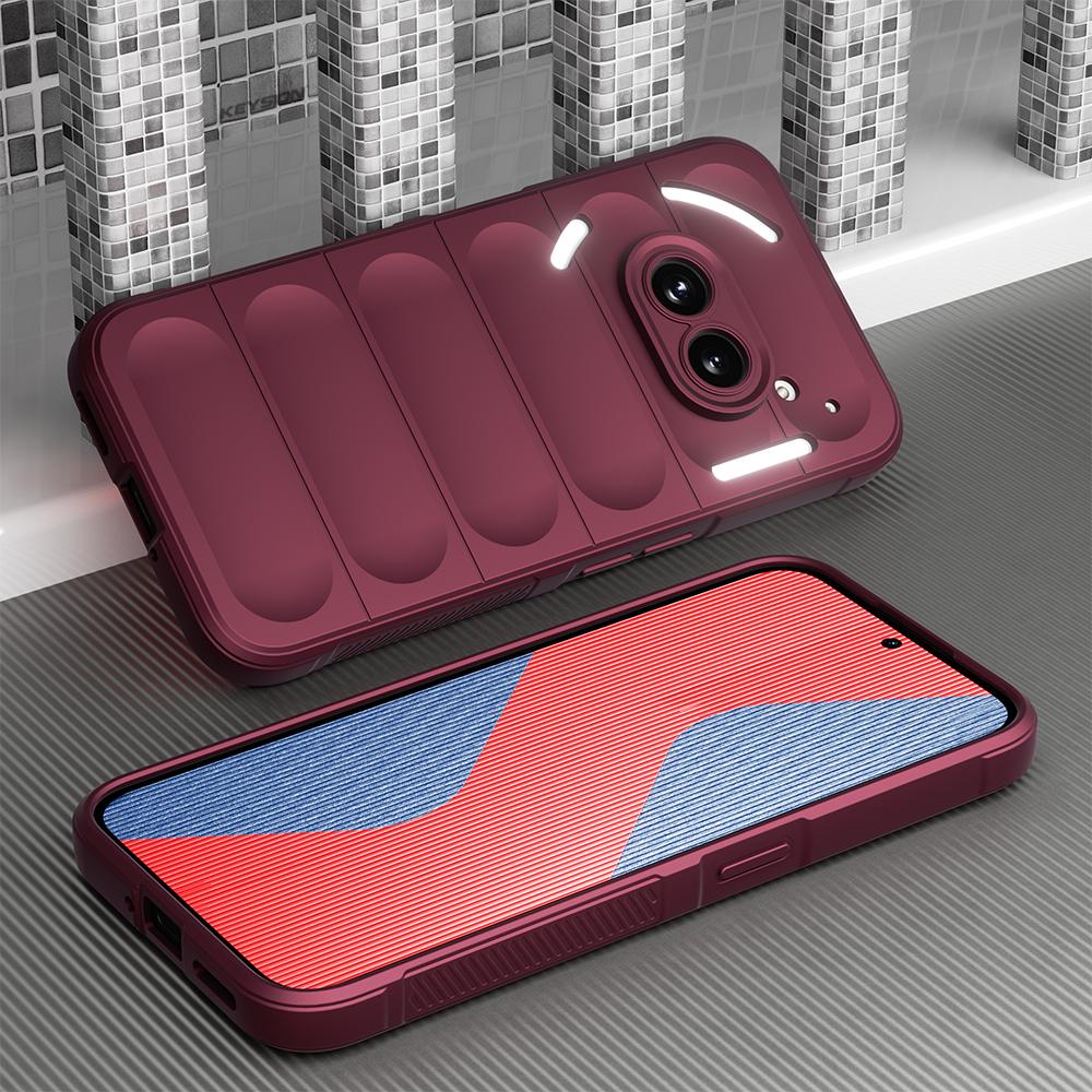 KEYSION Nárazuvzdorné pouzdro pro nic Phone 2A Protiskluzový měkký silikonový zadní kryt telefonu pro Nothing Phone 2A