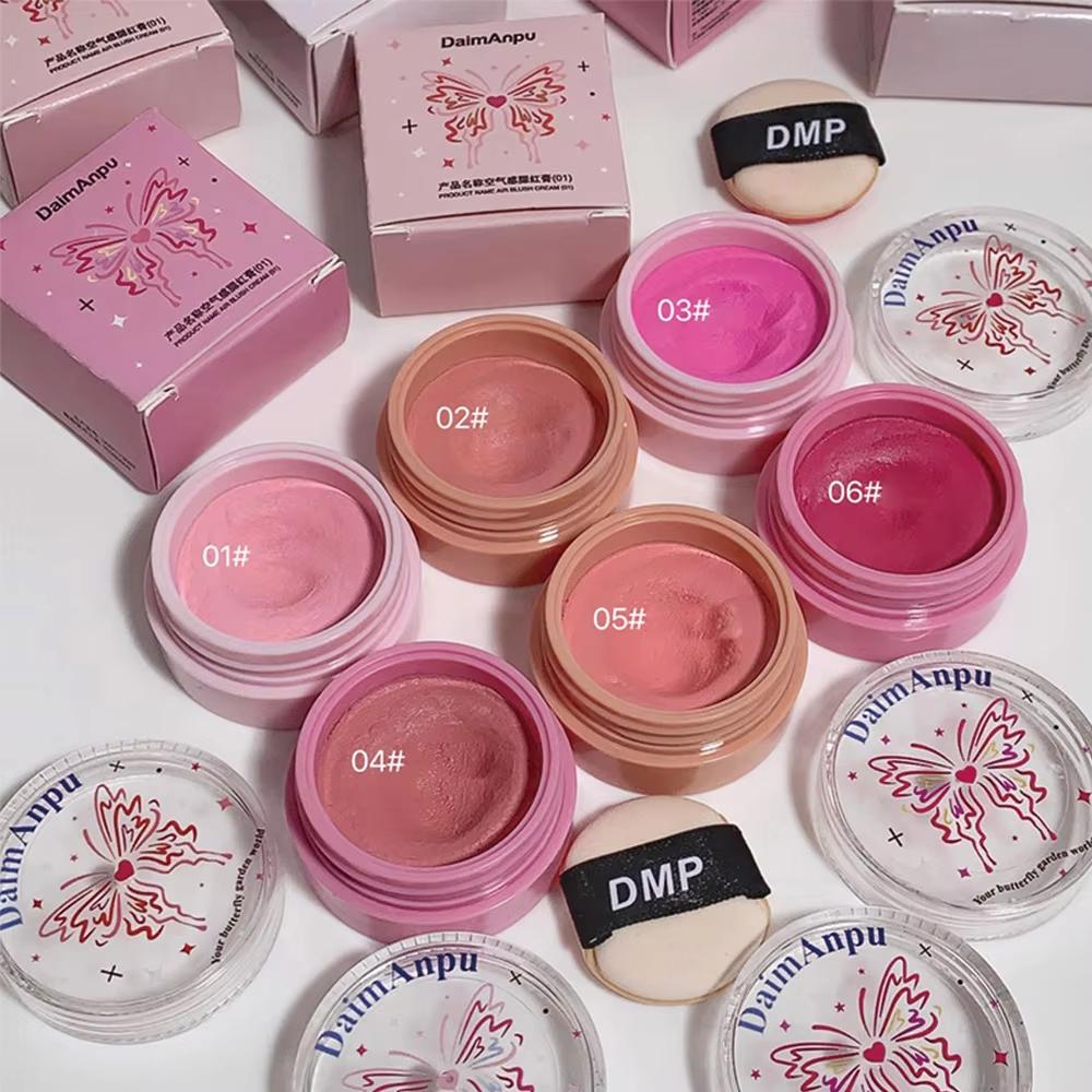 Airy Blush Clay Pigmented Powdery Cream Blusher DaimAnpu Long-Lasting Tender Look Uplifting Color Matte Girlish Blush