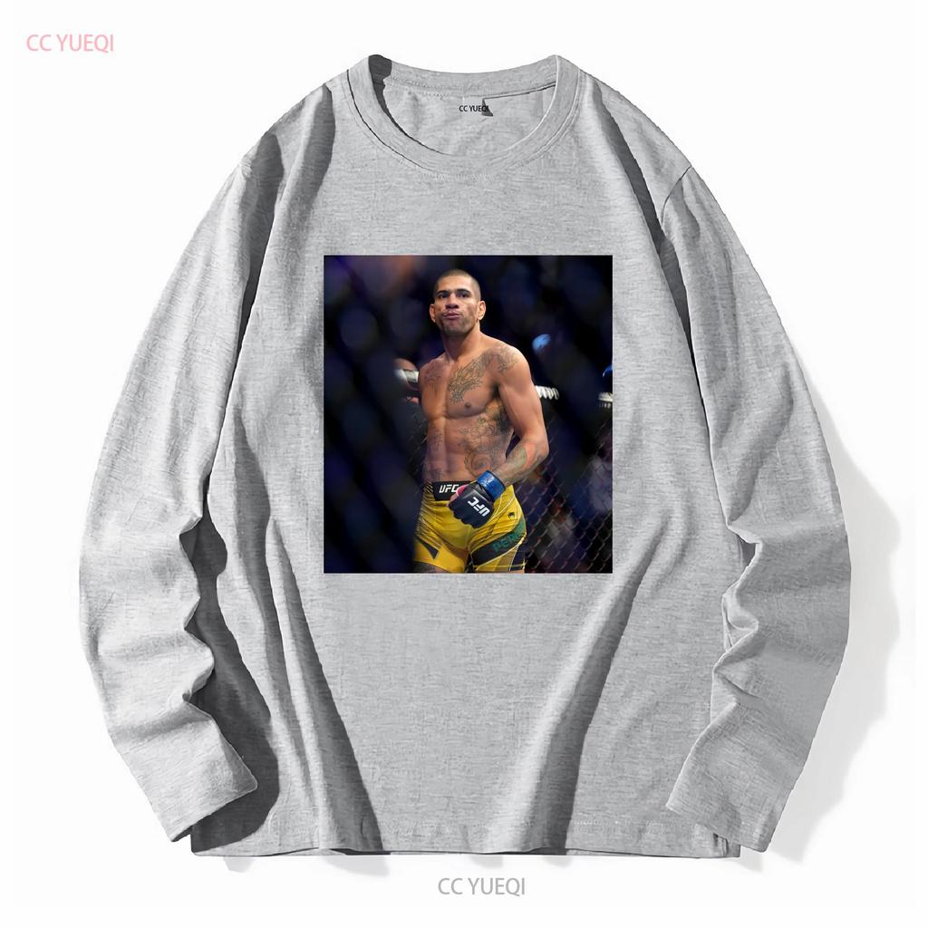 Alex Pereira T Shirt long or short sleeves vintage Washed Stylish graphic fashion streetwear Stretched Versatile Slightly