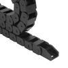 High Temperature Black Nylon Cable Chain 10mm x 15mm(Inner H x Inner W) End Connectors Drag Chain Nylon Cable Chain CNC Machine