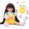 KEIUMI Bambola Reborn Carina Bambola Bambina Neonato in Vinile Silicone Giocattolo Educativo Precoce Regalo di Natale Compleanno