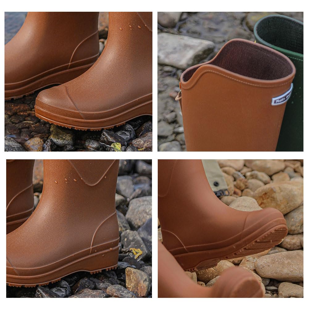 Rain Boots for Long Solid for Farm Easy To Walk Rainy Rainy Large Japanese Shoe Size [D.IIZOO] Men, Shoes, Color, Work, Gardening, In, Season, Days,