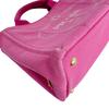 Prada Canvas Canapa Tote Bag Denim Pink Women BN2439 Used
