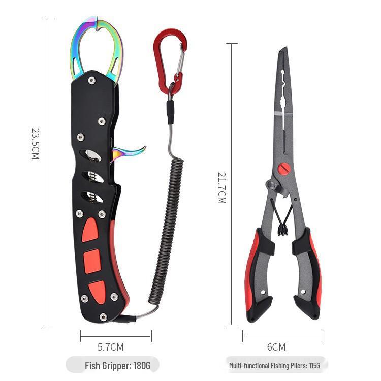 Pinze da Pesca Multifunzione: Rivestito in Teflon, Resistente alla Corrosione, Rimuovi Amo, Taglia Filo, Controllo Pesce, Pinze per Esche.