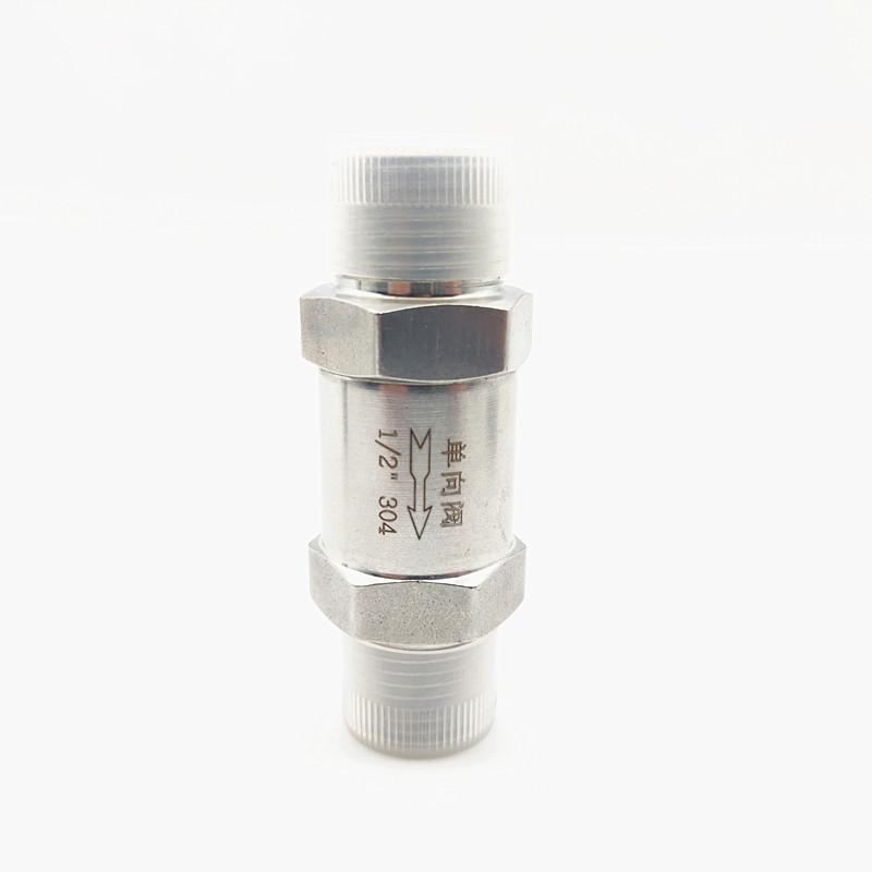 304 Edelstahl Rückschlagventil 1/8" 1/4" 1/2" Sechskant Außengewinde Rückschlagventil