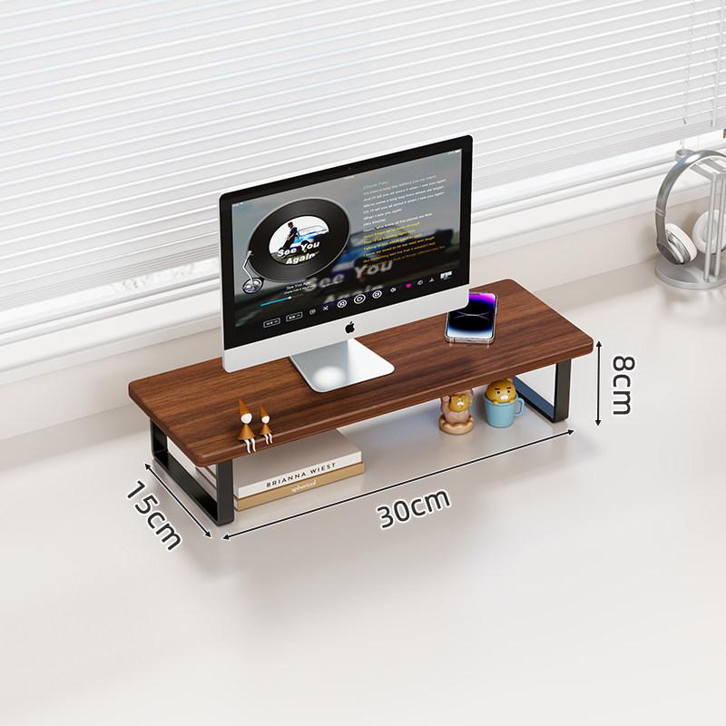 Monitor Riser Laptop Stand with Keyboard Tray and Desk Storage