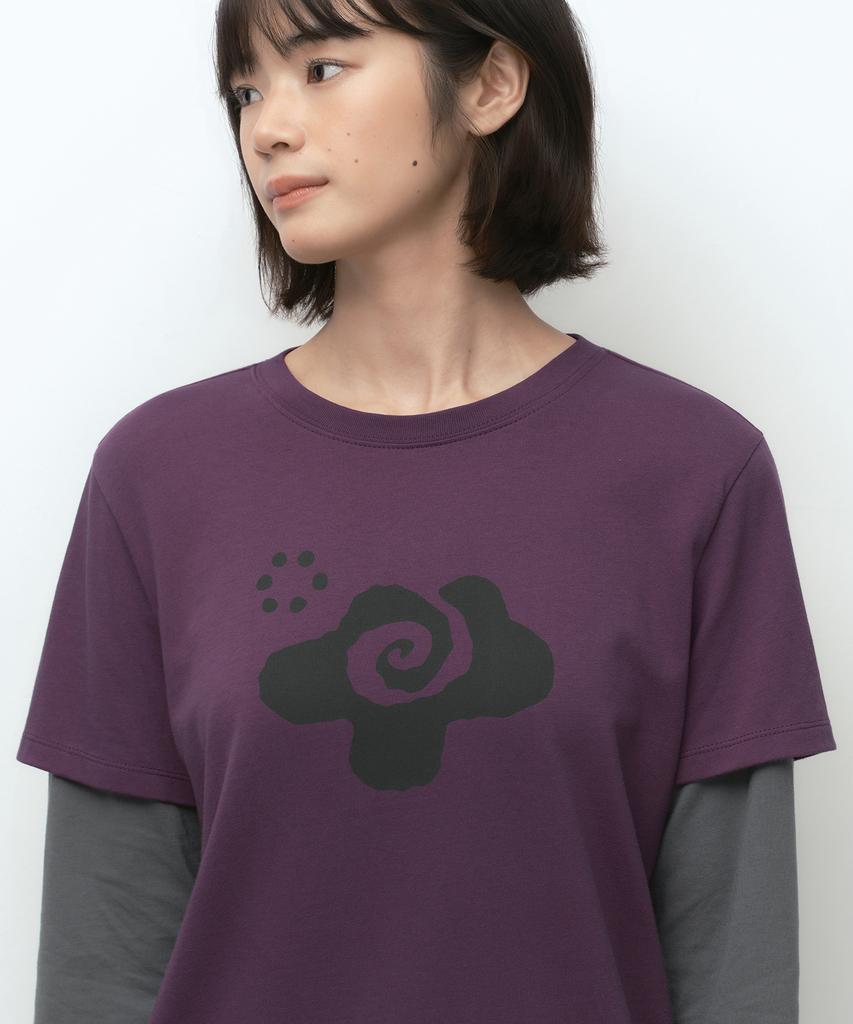 MUSINSA STANDARD WOMAN [Ohesio Collaboration] Layered Long Sleeve T-Shirt [Plum]