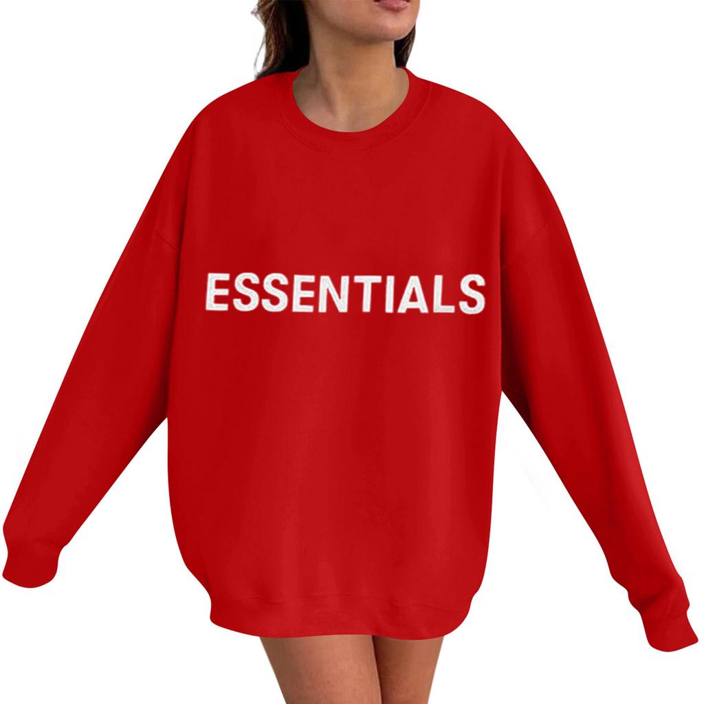 Unisex Printed Round Neck Long Sleeved Loose Fitting Long Sleeved Casual Long Sleeved Top Hoodie