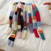 Women'S Thin Narrow Long Colorful Striped Scarf Autumn And Winter New Design Hot Girl All-Match Decorative Scarf