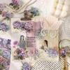 Yuezhen Waterproof Flower Dream PET Hot Stamping Journal Stickers