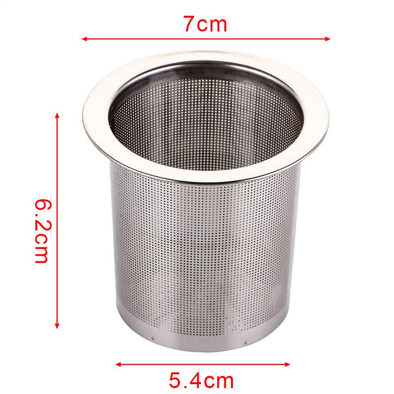 Tea Filter Net Reusable Stainless Steel Mesh Tea Infuser Strainer Teapot Tea Leafs SpiceFilter Drinkware Kitchen Accessories