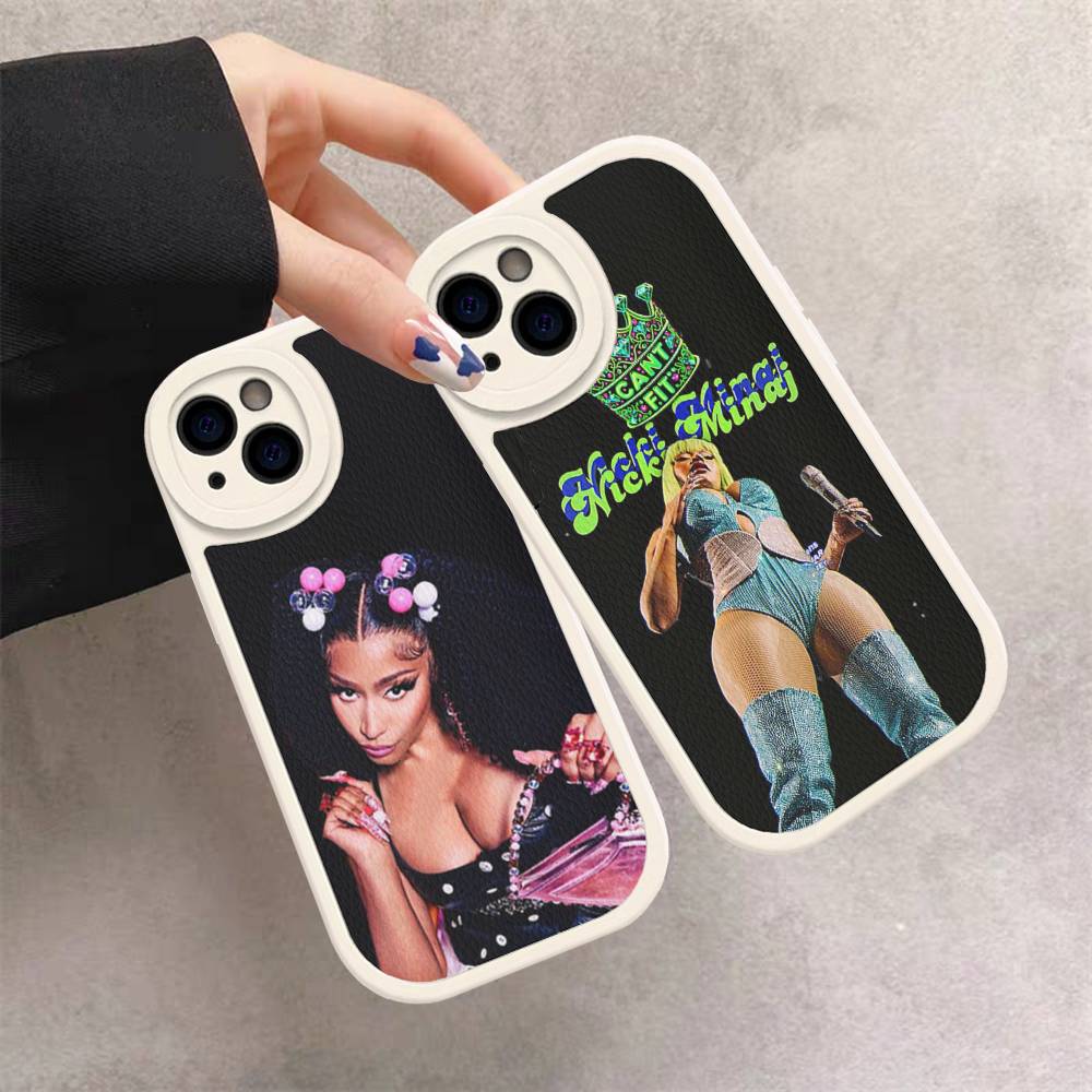 Nicki Minaj Rapper Phone Cover For IPhone 11 12 13 14 15 16 Pro Max Mini Plus Soft Leather Case
