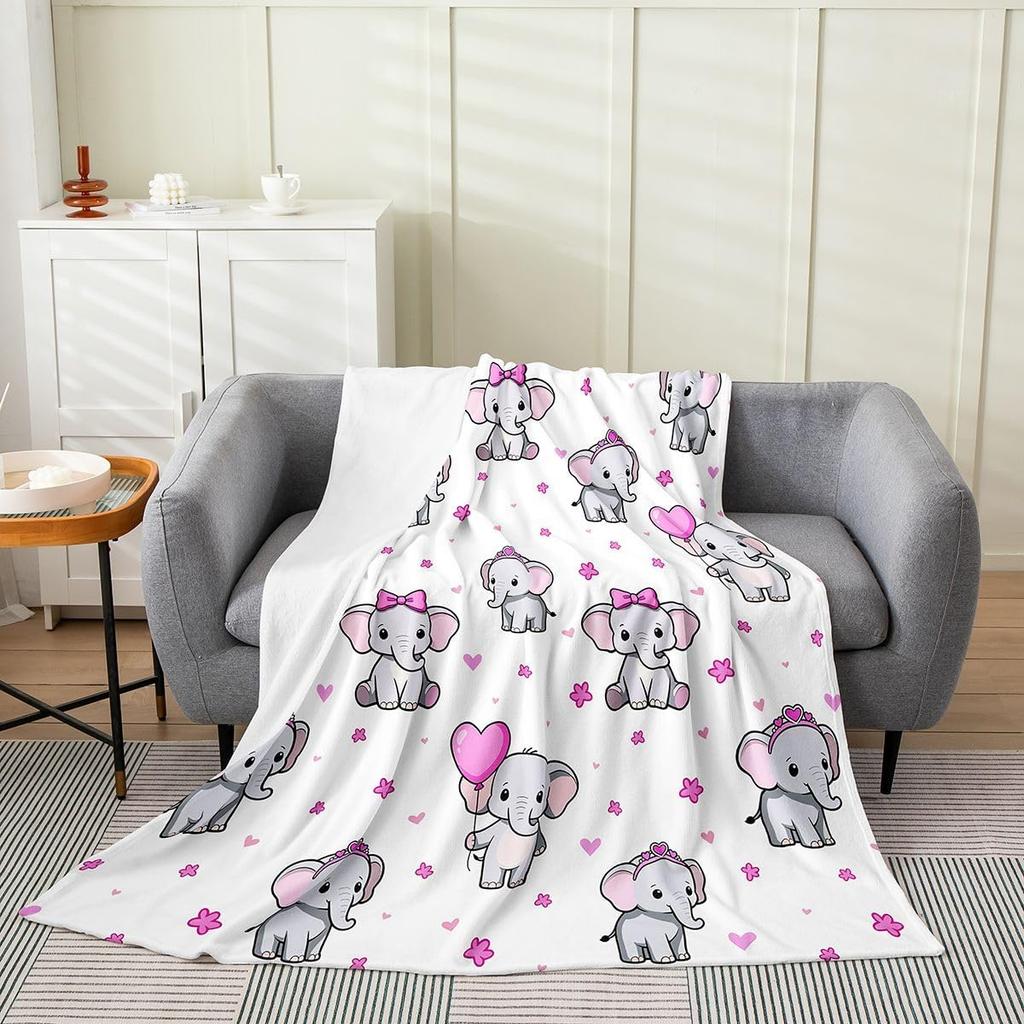 Colorful Cat Pattern Throw Blanket Cute Cartoon Design for Living Room Sofa Decor KidsRoomStyle Gift for Her 150x100