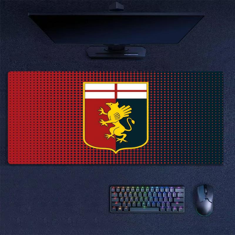 Genoa CFC Print Cushion Non-slip Laptop Tablet Big Mousepad XXL Mat Mini PC Playmat With Lock edge
